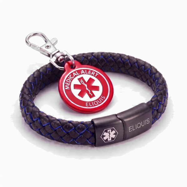 Eliquis Bracelet & Keychain Set
