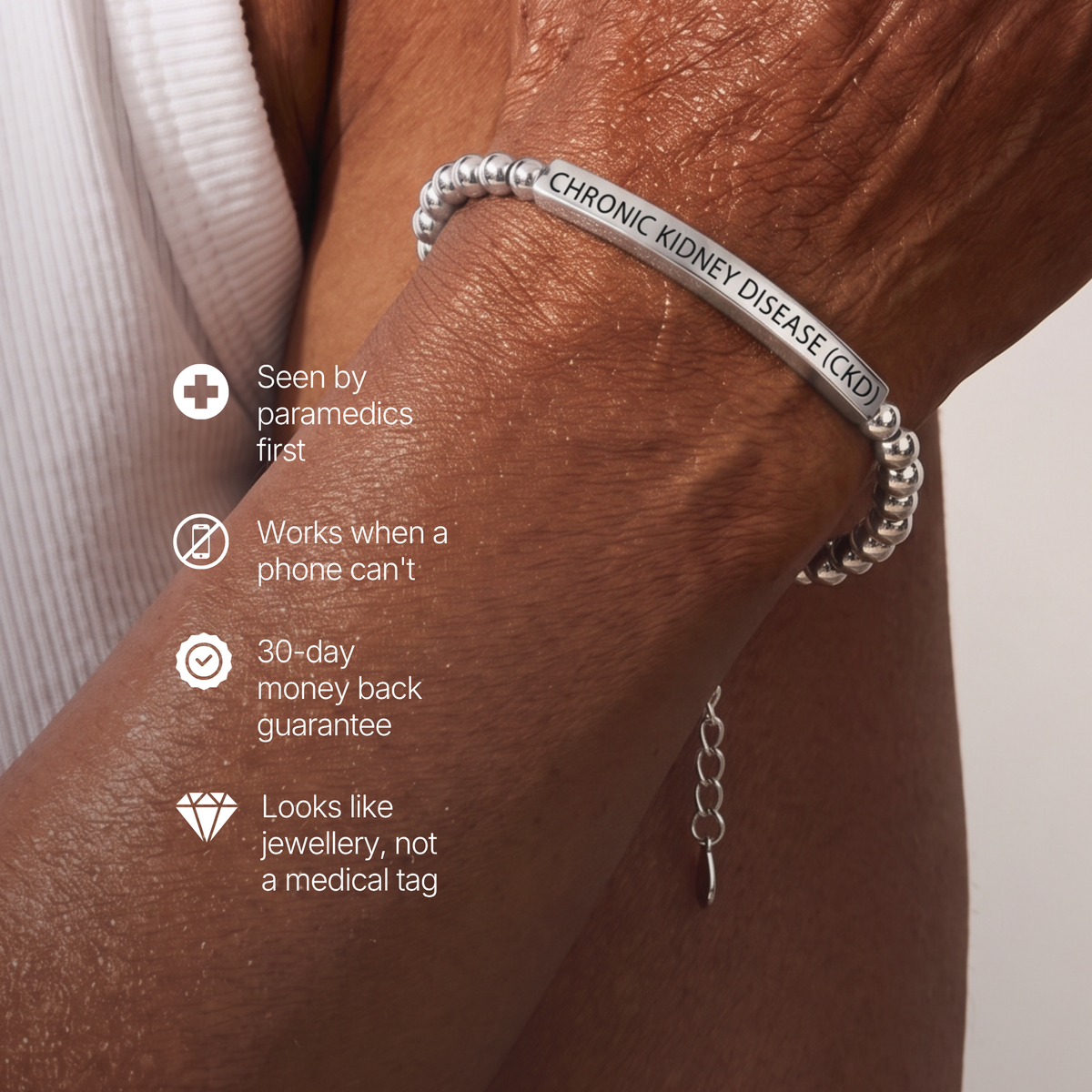Chronic Kidney Disease (CKD) Slim Bracelet