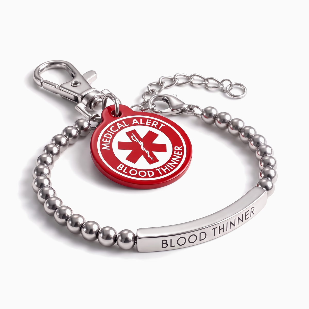 Blood Thinner Bracelet & Keychain Set