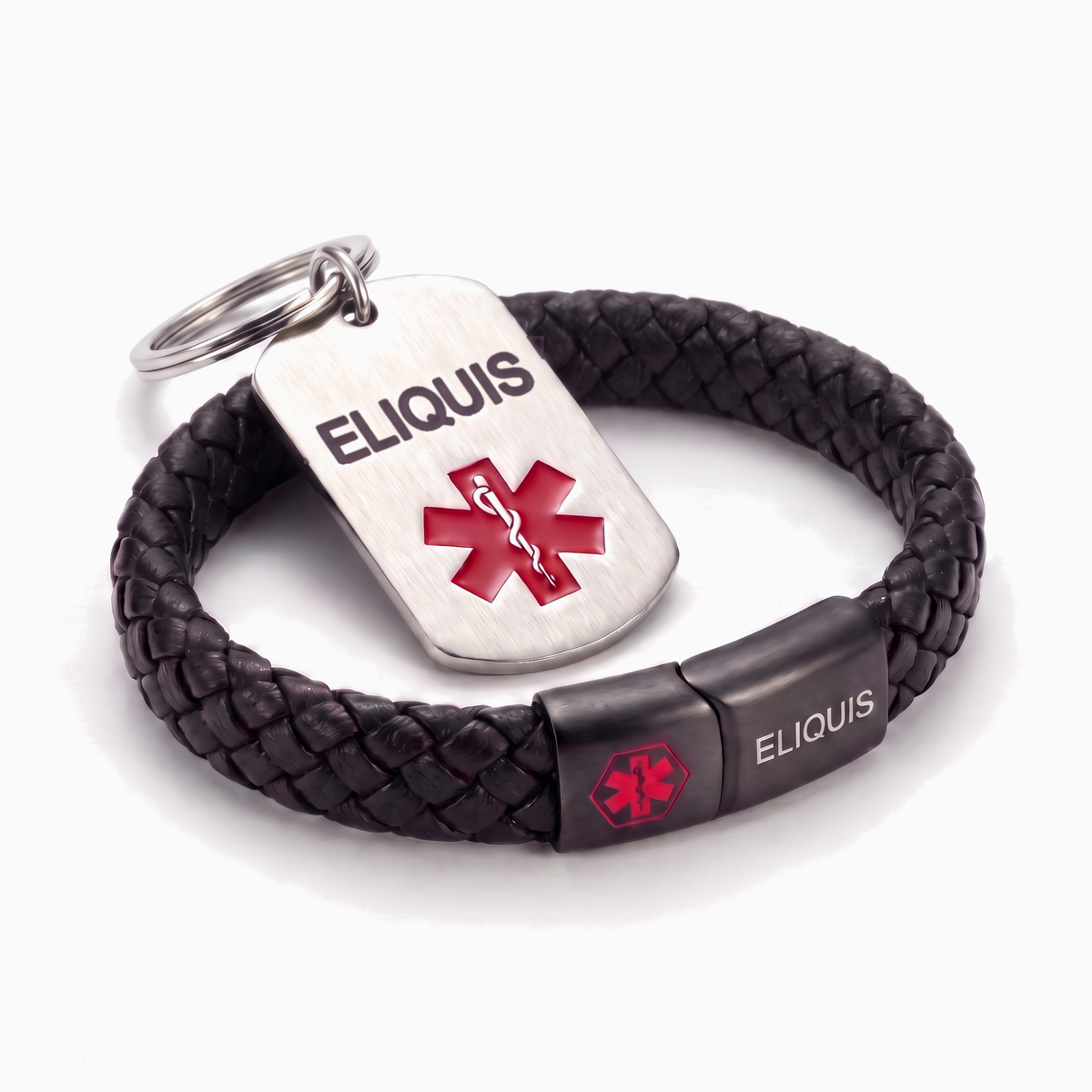 Eliquis Bracelet & Keychain Set